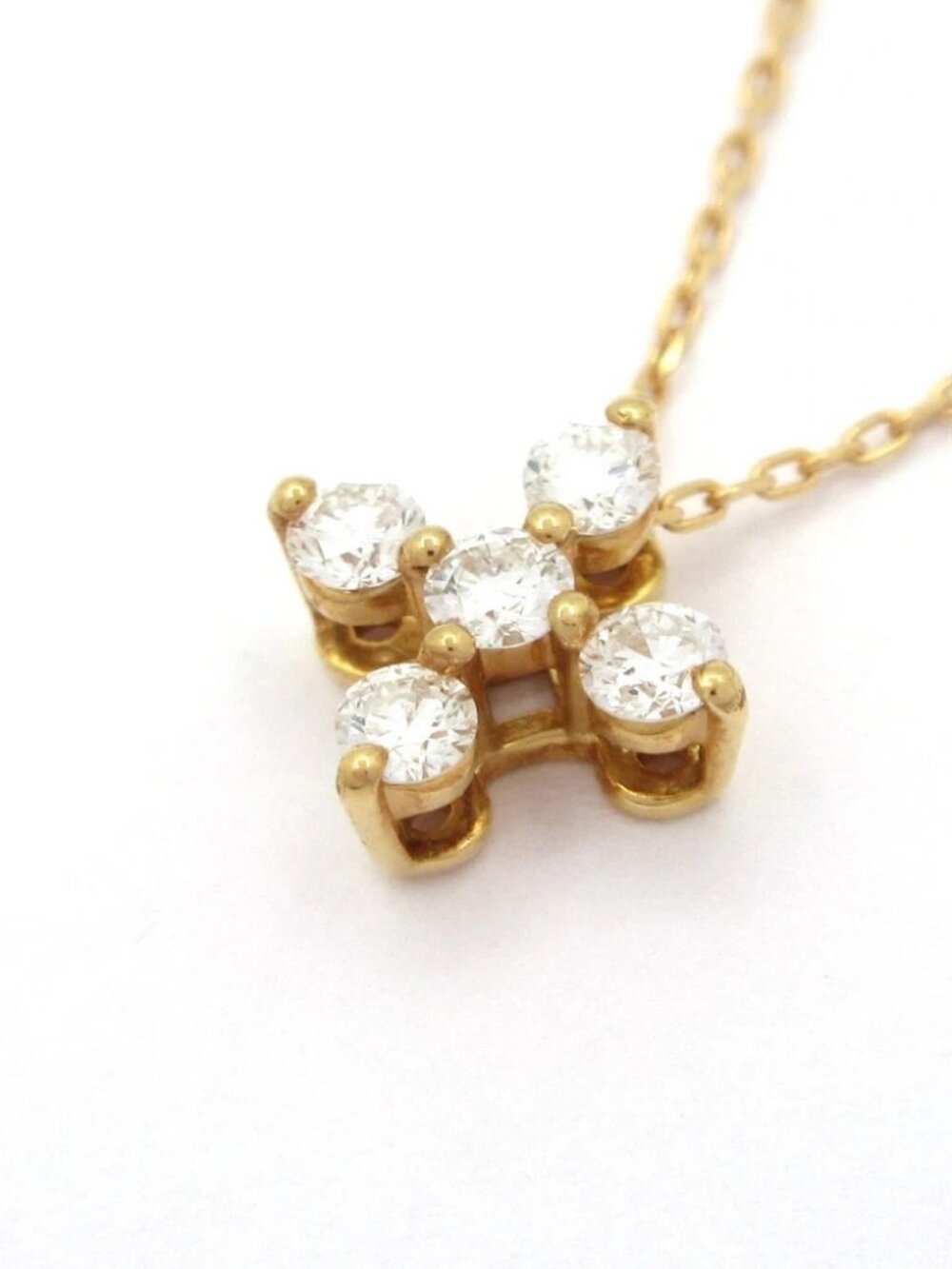 STAR JEWELRY 18K Yellow Gold Diamond Necklace